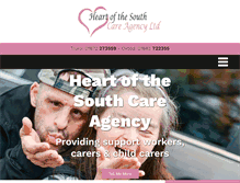 Tablet Screenshot of heartofthesouthcareagency.com